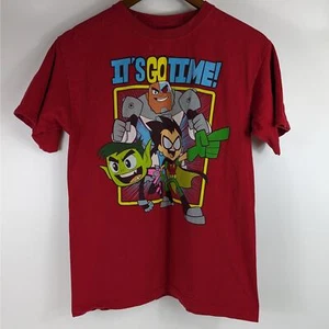 Official Teen Titans Go! Youth Boys XXL (18) Red T-Shirt Crewneck Short Sleeve - Picture 1 of 12