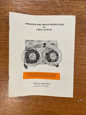 De colección Viking Full Fidelity 75 Tape Deck Instrucciones de operación y servicio Foto 1 de 3