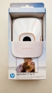NEW SEALED HP Sprocket 2-in-1 Portable Photo Printer & Instant Camera WHITE - Picture 1 of 4