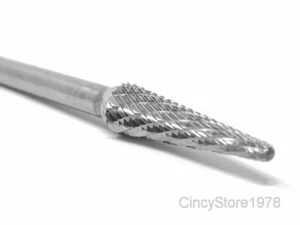SL3D 14 Degree Taper Radius Carbide Burr Bur Cutting Tool Die Grinder Bit 1/4" - Picture 1 of 12
