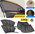 4PCS Car Side Window Sun Shade Cover Visor Mesh Shield UV Block Screen For SUV