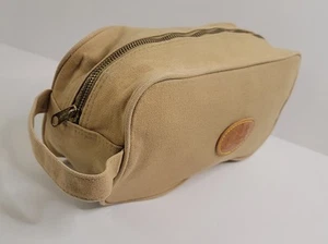 Vintage 90s Spell Out Ralph Lauren Safari For Men Cologne Toiletry Bag Beige - Picture 1 of 11