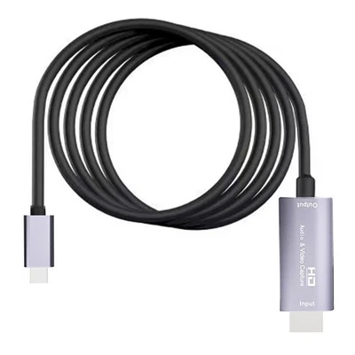 HDMI-Compatible to TYPE-C HD Audio Video Capture Card Cable Adapter Game Live j - Image 1 of 4