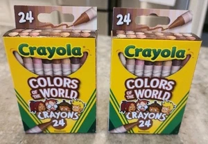 Crayola Colors of the World 2 24-Pack Crayons Multicultural Skin Tones BRAND NEW - Picture 1 of 3
