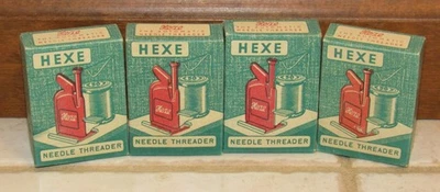 4 Vintage New Hexe Needle Threader Made in Western Germany in Original Boxes - Image 1 of 4