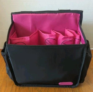 Caboodles coiffeur cheveux chauds outils sèche-cheveux frisage fer plat sac fourre-tout de voyage - Photo 1 sur 10