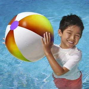 Bluescape Rainbow Inflatable Small Beach Ball 13.5" - Picture 1 of 3