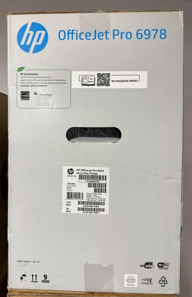 HP OfficeJet Pro 6978 All-in-One Wireless Color Printer new!!!! - Image 1 of 1