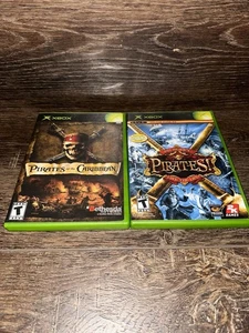 Xbox Original Sid Meier's Pirates! Pirates Of The Caribbean Complete Lot Of 2 - Picture 1 of 6
