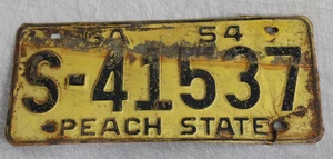 1954 Georgien Nummernschild S 41537 - Bild 1 von 2