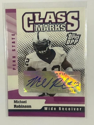 2006 Topps Draft Picks and Prospects (DPP) - Class Marks Michael Robinson #CM AU - Image 1 of 3