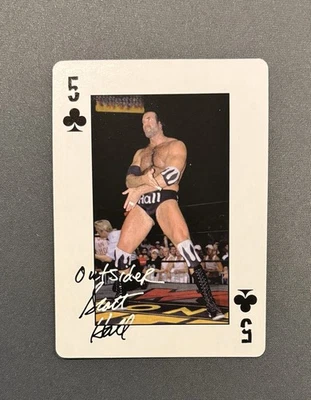 1999 Topps WCW/nWo Playing Card-Scott Hall Razor Ramon-5 of Spades-WWE WWF-RARE - Image 1 of 2