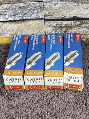 (4) Denso 3194 Standard Spark Plugs for K16TR11 94859009 94856823 NOS NIB - Image 1 of 3