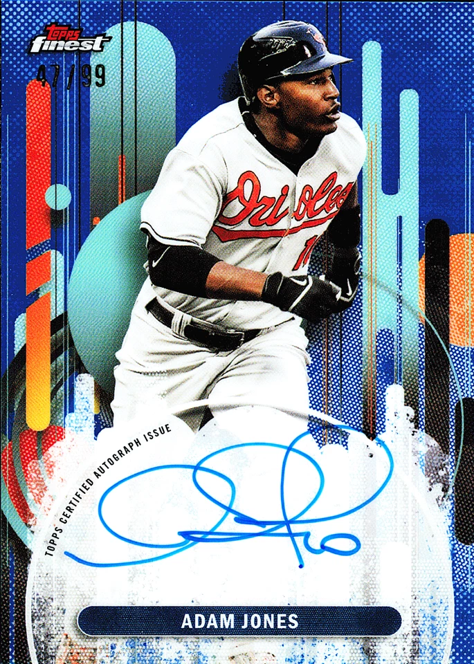 ADAM JONES 2025 TOPPS MEJOR AUTÓGRAFO AZUL ORIOLES AUTOMÁTICO/99 Foto 1 de 3