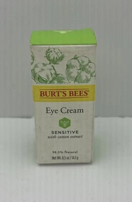 Burts Bees Eye Cream Sensitive With Cotton Extract 0.5 oz  Hypoallergenic - Image 1 of 4