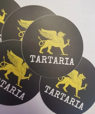 TARTARIAN FLAG STICKERS 3X3 INCHES PACK OF THREE (3) **WORLDWIDE 🌐 SHIPPING** - Image 1 of 3