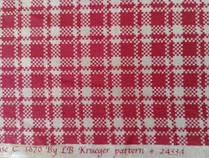 LITTLE FARMHOUSE 1870 LB KRUEGER PATCHWORK QUILTING WINDHAM FABRICS 24334 RED - Picture 1 of 5