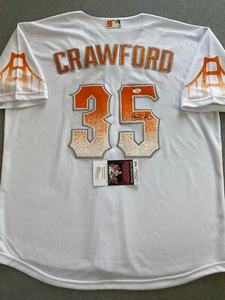 SAN FRANCISCO GIANTS- BRANDON CRAWFORD AUTOGRAPH CITY CONNECT JERSEY JSA AI81868 - Picture 1 of 5