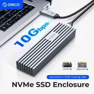 ORICO Aluminum M.2 NVMe Enclosure 6/10/20 Gbps Type C M.2 SSD Case M Key - Picture 1 of 14