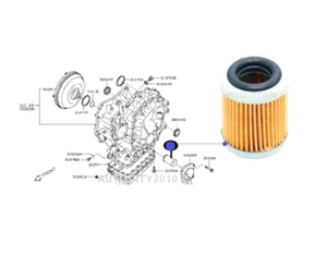 PER NISSAN SERENA 2.0 C25 C26 IMPORT 2005-14 CVT FILTRO RADIATORE CAMBIO AUTOMATICO - Foto 1 di 2