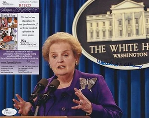 Madeleine Albright Signed 8x10 w JSA COA #R73523 Bill Clinton Secretary of State - Picture 1 of 2