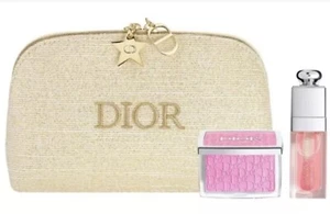 Dior Holiday 3 Piece Gift Set Lip, Blush And Makeup Bag - Picture 1 of 2