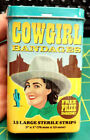 Cowgirl Bandaids 15 bandages with Cowgirl Scenes & free prize in each SEALED tin