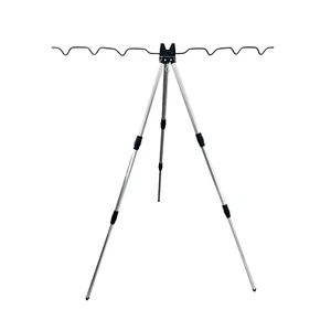 Trípode portátil plegable con soporte de descanso aparejo para aire libre mar playa Reino Unido - Imagen 1 de 8