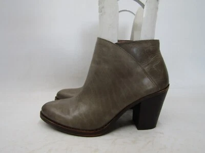 Botas botín de moda al tobillo de cuero gris talla 7,5 M Lucky Brand para mujer Foto 1 de 4