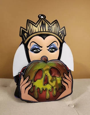 Loungefly Disney Villains Evil Queen Lenticular Poison Apple Mini Backpack NEW - Image 1 of 4