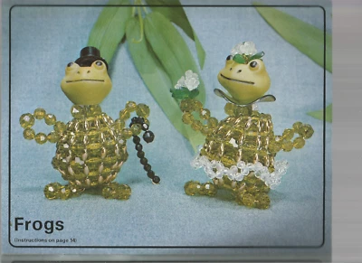 Animal Figure Bead Craft Patterns Zoo Panda Elephant Rabbit Monkey Frog Pig M82 - Image 1 of 4