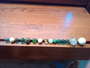 Vintage/Antique Lot Of 15 Glass Marble Lot #1 - Picture 1 of 7