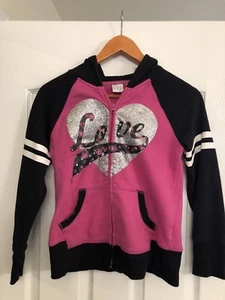 CRB Girl LOVE Hoodie Zippered Jacket Sz Medium - Picture 1 of 3