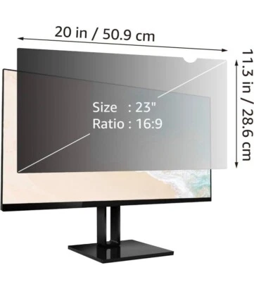 Monitor Privacy Screen Filter Widescreen 23 Inch 16:9  - Image 1 of 3
