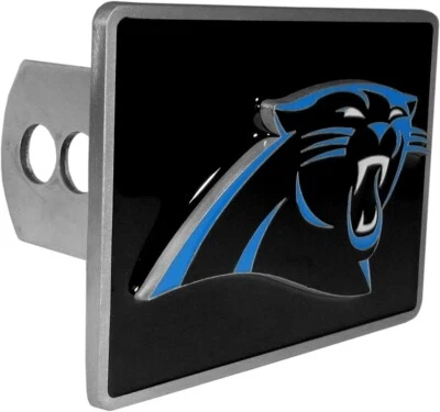 Carolina Panthers NFL Hitch Cover, Class II & III  Metal Plugs - Rectangle Hitch - Image 1 of 4