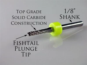 Carbide Grout Removal Bit 3/32" Diameter for Floor & Wall Grout Shank1/8" - Picture 1 of 2