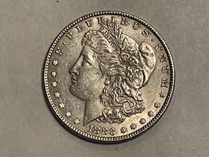 1883 Morgan Silver Dollar XF White with CARTWHEEL LUSTER - Picture 1 of 4
