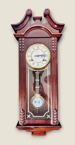 WALL CLOCK 31 DAY STRAUSBOURG MANOR CHIME VIENNA STYLE WALL REGULATOR CLOCK Cover