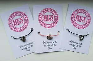 Hen Party Bride Tribe Friendship Bracelets Friends Gift Party Bag Novelty - Picture 1 of 4