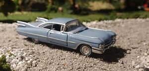 M2 Machines 1959 Cadillac Coupe Light Blue Grey 1/64 LOOSE 