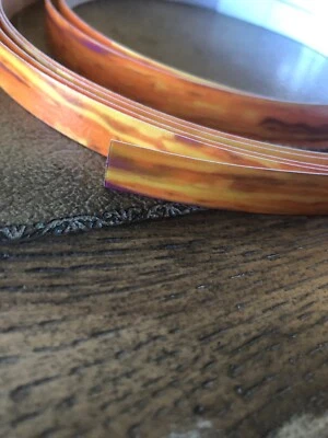 BUM WRAP DRUM COMPANY Orange Mod Drum Hoop Inlay,1/2",Will Fit Up To 26” Hoop Set Of 2