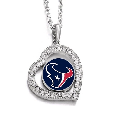 Houston Texans Womens 925 Sterling Silver Link Chain Necklace D19 Cover
