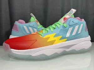 New Adidas Dame 8 'Rainbow Basketball Shoes  HQ1272 Men's Size 10.5 - Picture 1 of 7