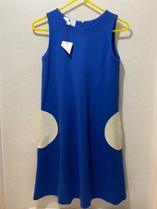 Lisa Perry 100% cotton a line dress size 4  made in USA - Picture 1 of 10