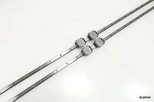THK Usato HSR15A2UU+2080L Cuscinetto Lineare 2Rail 4Block Lungo LM Guida CNC Percorso - Foto 1 di 12