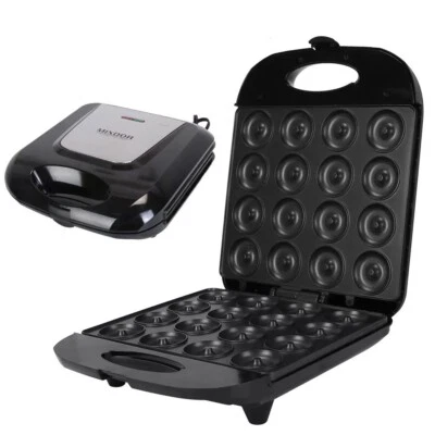 1400W Electric Mini Donut Maker Machine Nonstick Surface Baker 16 Doughnuts - Image 1 of 4