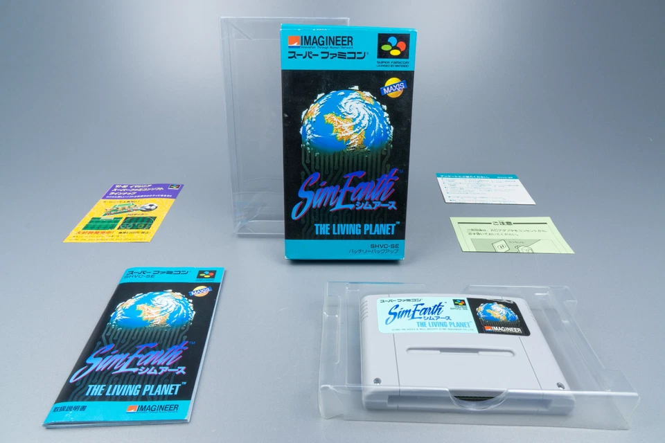 Super Famicom *Sim Earth - The Living Planet* SFC OVP mit Anleitung Reg NTSC-J - Bild 1 von 4
