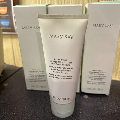 3 Mary Kay-MINT BLISS Loción ENERGIZANTE Para Pies y Piernas-Tamaño Completo Nuevo Foto 1 de 2