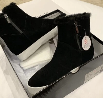 BLONDO IMPERMEABLE Mujer Gamuza Cuero y Poliéster Botas Impermeables Foto 1 de 4