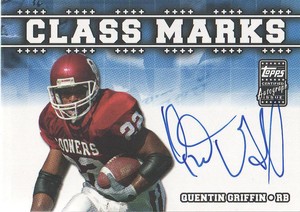 2003 Topps Draft Picks & Prospects Class Marks #CMQB Quentin Griffin G AUTO